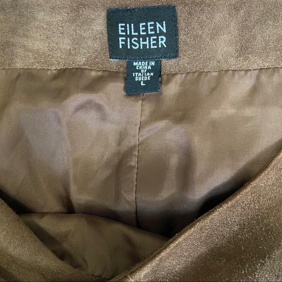 Eileen Fisher Italian Suede Skirt - Picture 5 of 13
